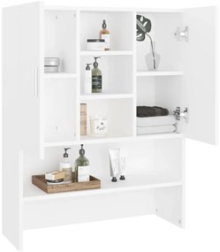 Armário para máquina de lavar roupa branco