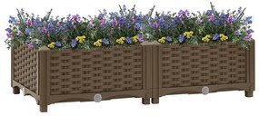 Canteiro elevado 80x40x23 cm polipropileno