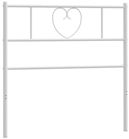 Cabeceira de cama 100 cm metal branco