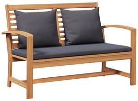 vidaXL Conjunto de Sofá de Jardim Natural Madeira de teca maciça