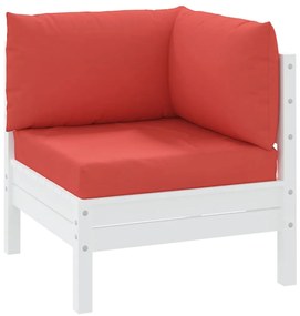 Almofadões p/ móveis de paletes 3 pcs tecido oxford vermelho
