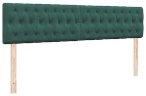 Estrutura de cama otomana com colchão verde escuro veludo