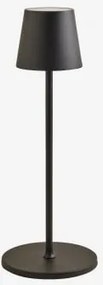 Candeeiro De Pé Led Sem Fios Isona Preto - Sklum