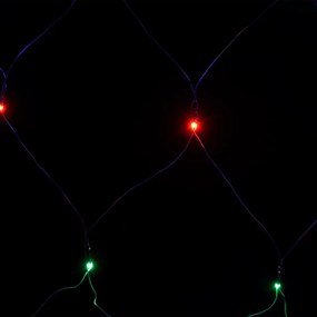 Rede luzes de natal 4x4 m 544 luzes LED int/ext colorido