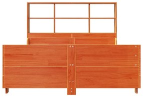 Cama com estante sem colchão 150x200 cm madeira maciça