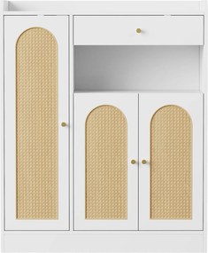 Sapateira em rattan, Cor natural | AOSOM Portugal