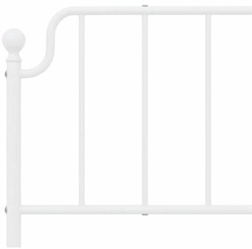 Cabeceira de cama 180 cm metal branco