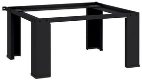 vidaXL Pedestal para Máquina de Lavar Preto 64 x 55 x 32,5 cm Aço