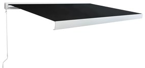 vidaXL Toldo manual com caixa 400 cm antracite