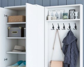 Hall Stand M11 – Branco – 119,6 cm x 182,8 cm x 37,3 cm