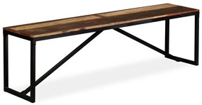 244903 vidaXL Banco em madeira recuperada maciça 160x35x45 cm