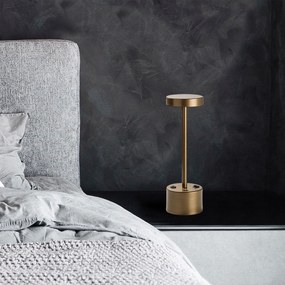 Candeeiro de Mesa Keyf – Dourado – Diâmetro: 9 cm Altura: 28 cm