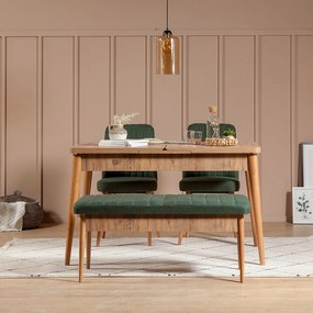 Conjunto de Mesa de Jantar Extensível e Cadeiras Vina – Pinho Atlântic