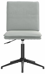 Cadeiras de jantar 6 pcs veludo cinzento-claro