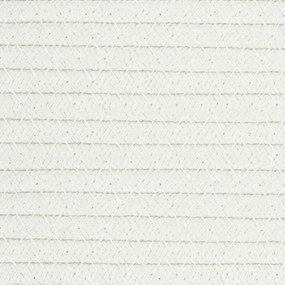 Cesto de arrumação Ø60x36 cm algodão cinzento e branco
