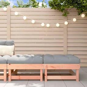 vidaXL Apoios de pés jardim c/ almofadões 2pcs madeira douglas maciça