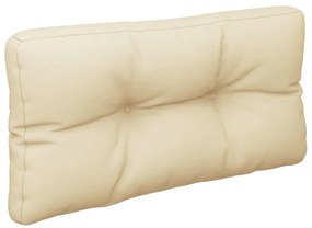 Almofadão para sofá de paletes 80x40x12 cm tecido bege