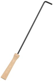 Braseira e barbecue 2-em-1 com atiçador 56x56x49 cm aço