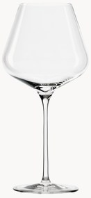 Copos de vinho tinto de cristal Quadrophil, conjunto de 6