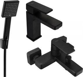 Mexen Mino R45 conjunto de banheira, preto - 72403R45-70