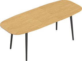 HOMCOM Mesa de Jantar Extensível Retangular para 6 a 8 Pessoas, Mesa de Cozinha 160-200 cm com Prateleira, Castanho | Aosom Portugal