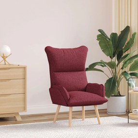 Poltrona Relaxante vidaXL Vermelha