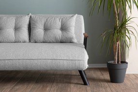 Sofá-Cama 2 Lugares Sando – Cinzento – 175x133 cm