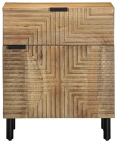 Mesa de cabeceira 50x33x60 cm madeira de mangueira maciça