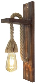 Candeeiro de Parede Ahsap – Nogueira – 45 x 9 x 17 cm