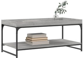 Mesa de centro 100x49x45 cm derivados de madeira cinza sonoma
