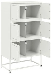 Aparador 68,5x38,5x123,5 cm aço branco