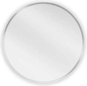 Mexen Loft espelho de casa de banho redondo 50 cm, moldura inox - 9850-050-050-000-10