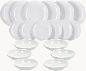 Conjunto de loiça em porcelana Delphi, 6 pessoas, conjunto de 18