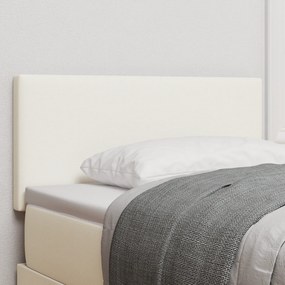 Cabeceira LED vidaXL Design Simples Creme 90 cm Tecido Cotelê