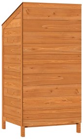 Abrigo de jardim 55x52x112 cm madeira de abeto maciça castanho