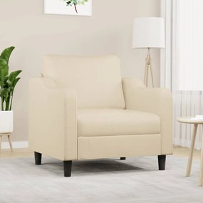 Poltrona 60 cm tecido cor creme