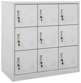 Cacifos 5 pcs 90x45x92,5 cm aço cinzento-claro