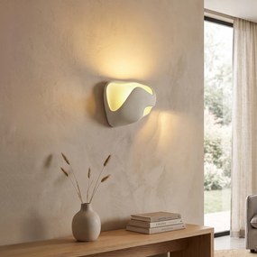Candeeiro de Parede Japandi Creme 30cm - Pietra