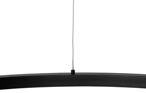 Candeeiro suspenso preto 80 cm com LED regulável em 3 etapas - Girello Design