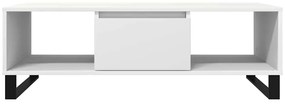 Mesa de centro 104x60x35 cm derivados de madeira branco