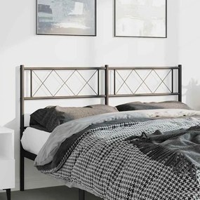 Cabeceira de cama 135 cm metal preto