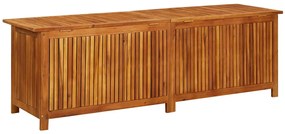Caixa de arrumação p/ jardim 175x50x58 cm madeira acácia maciça