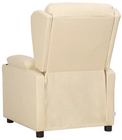 Poltrona elevatória tecido cor creme