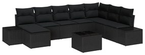 Conjunto de Sofá de Jardim com 9 Peças da , Almofadas em Rattan Sintét