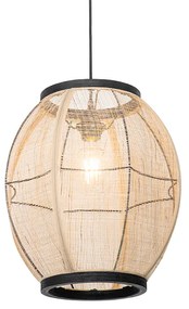 Candeeiro de suspensão oriental castanho 35 cm - Rob