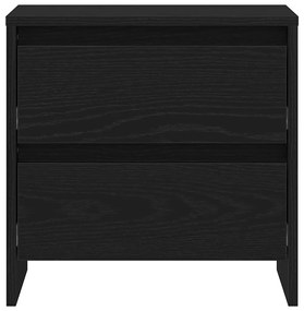 Cabeceira vidaXL 2 pcs Preto Carvalho 45x34x44,5 cm Madeira de engenha
