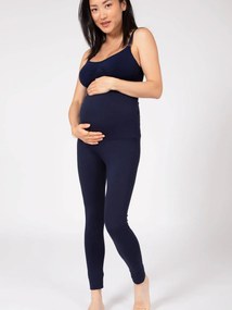 Leggings para grávida, de cintura subida, eco-friendly marinho