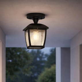 Plafon Clássico Preto IP44 - Leuven