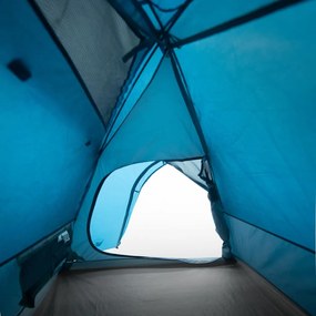 Tenda de campismo cúpula para 2 pessoas impermeável azul