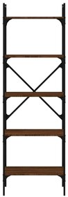 Estante c/ 5 prateleiras derivados de madeira carvalho castanho